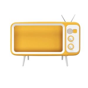 GEMS Retro TV Phone Stand in Mustard Yellow
